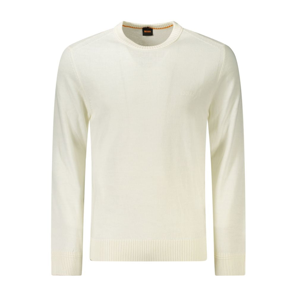 Hugo Boss White Wool Men Sweater BO-34592-XXL