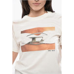 Diesel RED TAG Cotton T-REGS-N3 Crew-neck T-shirt with Print
