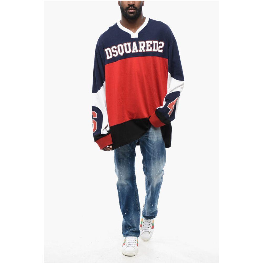 Dsquared² Dsquared² Football Fit Long Sleeved T-shirt DS-P640734-M 1728,74866327712,Clothing,Dsquared²,M,Men,Men - Clothing,New with tags,Red,T-Shirts - Men - Clothing