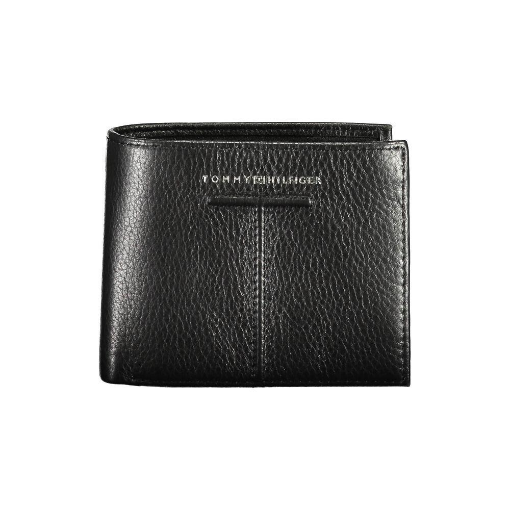 Tommy Hilfiger Black Leather Men Wallet TO-17499