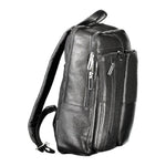 Piquadro Black Leather Men Backpack PI-32843