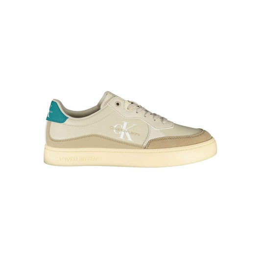 Calvin Klein Beige Polyester Athletic Sneakers