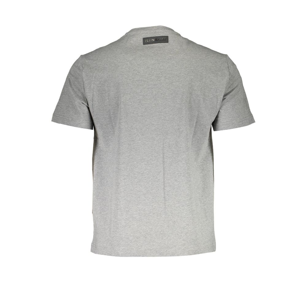 Plein Sport Brown Cotton Men T-Shirt