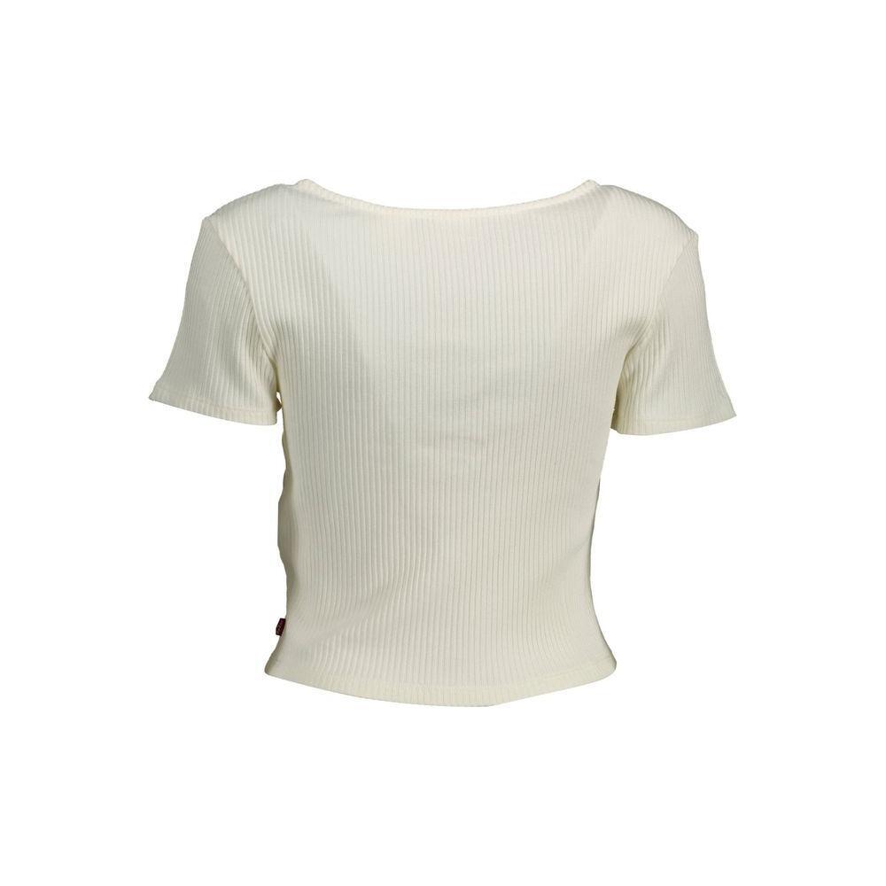 Levi's White Cotton Women Top