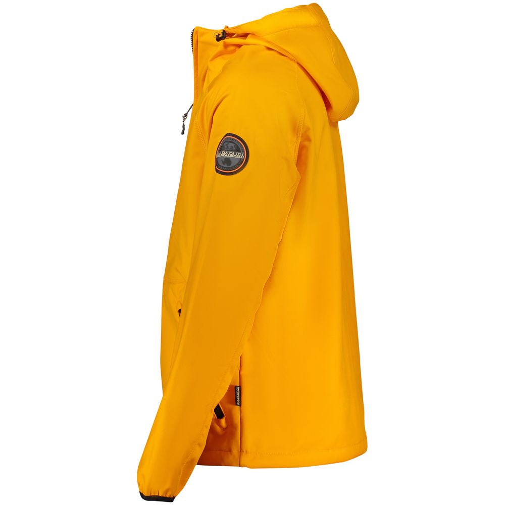 Napapijri Orange Polyester Men Jacket NA-32507-S