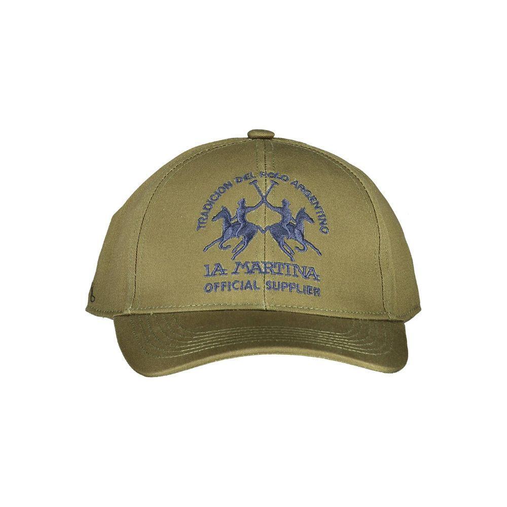La Martina La Martina Green Cotton Men Cap LA-13275 1728,67403481248,Accessories,Green,Hats & Caps - Men - Accessories,La Martina,Men,Men - Accessories,New with tags