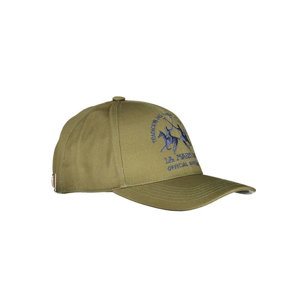 La Martina La Martina Green Cotton Men Cap LA-13275 1728,67403481248,Accessories,Green,Hats & Caps - Men - Accessories,La Martina,Men,Men - Accessories,New with tags