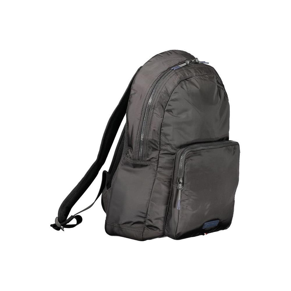 Tommy Hilfiger Black Nylon Backpack TO-32174