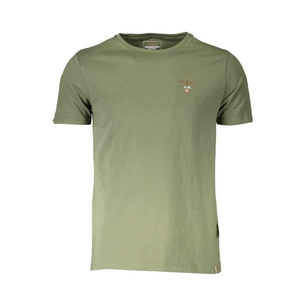 Aeronautica Militare Green Cotton T-Shirt