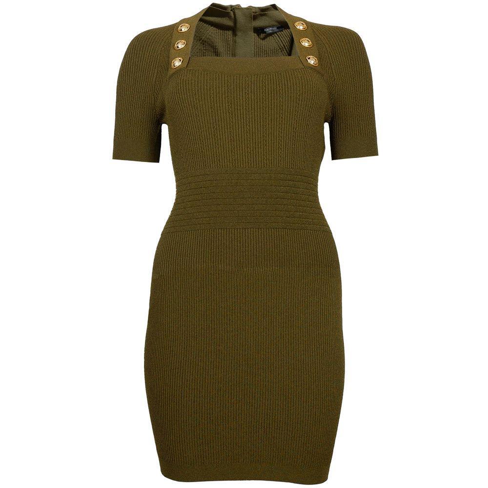 Balmain Green Viscose Tops & T-Shirt BA-15538-IT40|S