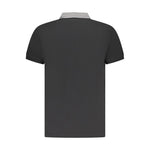 Cavalli Class Black Cotton Men Polo Shirt CA-36703-M