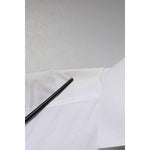 Dolce & Gabbana White Cotton GOLD Long Sleeves Dress Shirt TSH906914-37