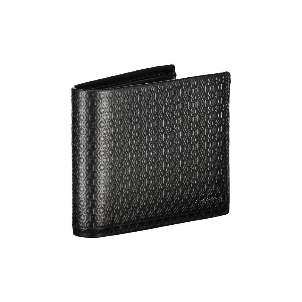 Calvin Klein Sleek Black Leather Bifold Wallet with RFID Block CA-27487