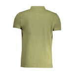 Cavalli Class Green Cotton Polo Shirt