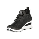 Laura Biagiotti Black Polyester Women Sneaker LA-36486-EU37/US7