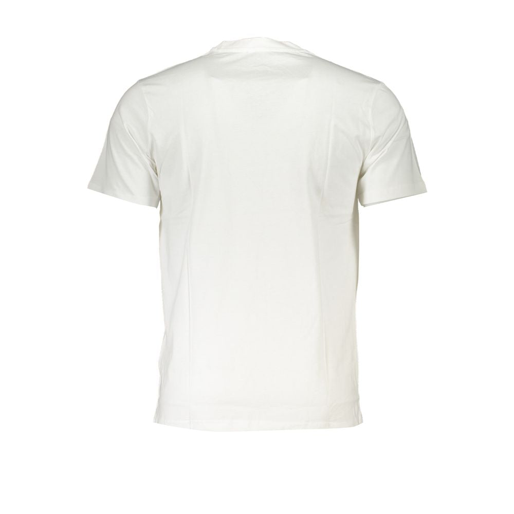 Cavalli Class White Cotton T-Shirt CA-26763-XXL
