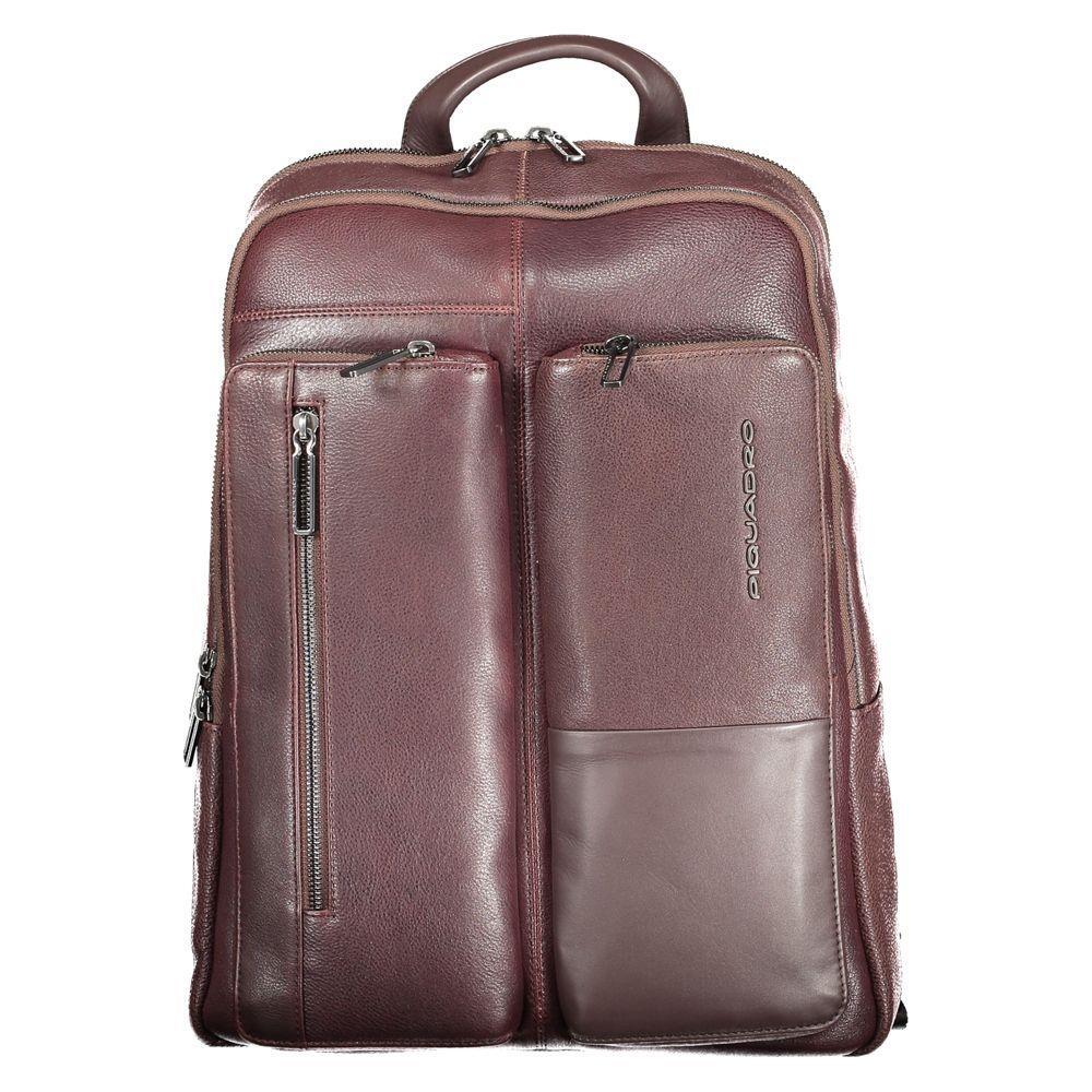 Piquadro Brown Leather Men Backpack PI-38663