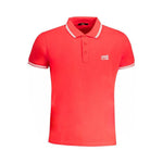 Cavalli Class Red Cotton Polo Shirt CA-31308-M