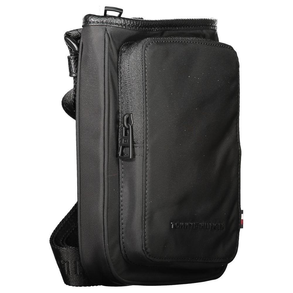 Tommy Hilfiger Black Polyester Men Shoulder Bag TO-33658