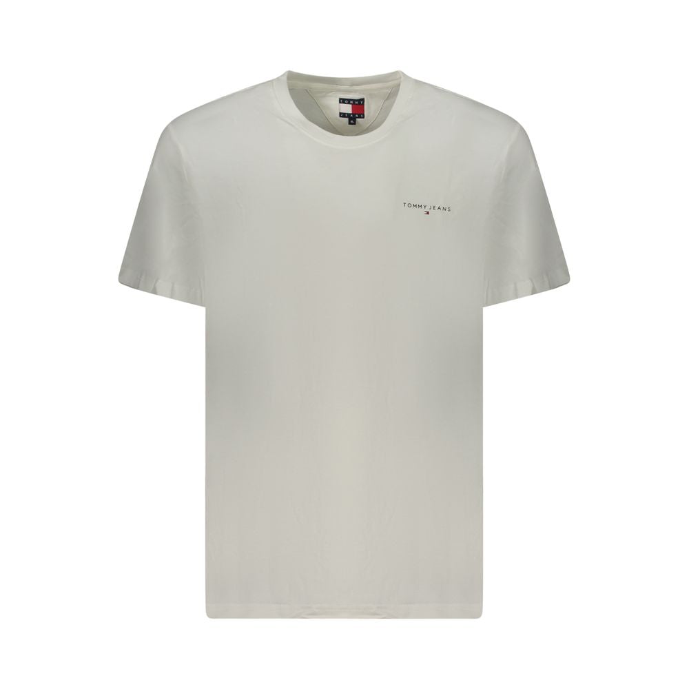Tommy Hilfiger White Cotton Men T-Shirt TO-35385-XXL