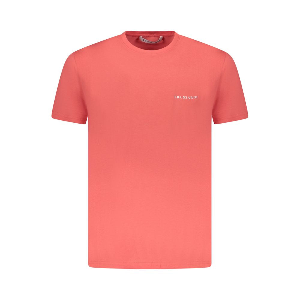 Trussardi Trussardi Pink Cotton Men T-Shirt TR-36618-M 1728,67403481248,Clothing,L,M,Men,Men - Clothing,New with tags,Pink,S,T-Shirts - Men - Clothing,Trussardi,XL,XXL