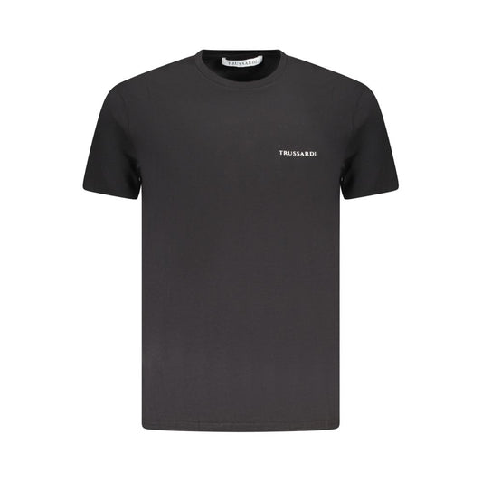 Trussardi Black Cotton Men T-Shirt