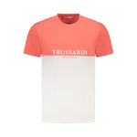 Trussardi Trussardi Pink Cotton Men T-Shirt TR-36623-M 1728,67403481248,Clothing,L,M,Men,Men - Clothing,New with tags,Pink,S,T-Shirts - Men - Clothing,Trussardi,XL,XXL