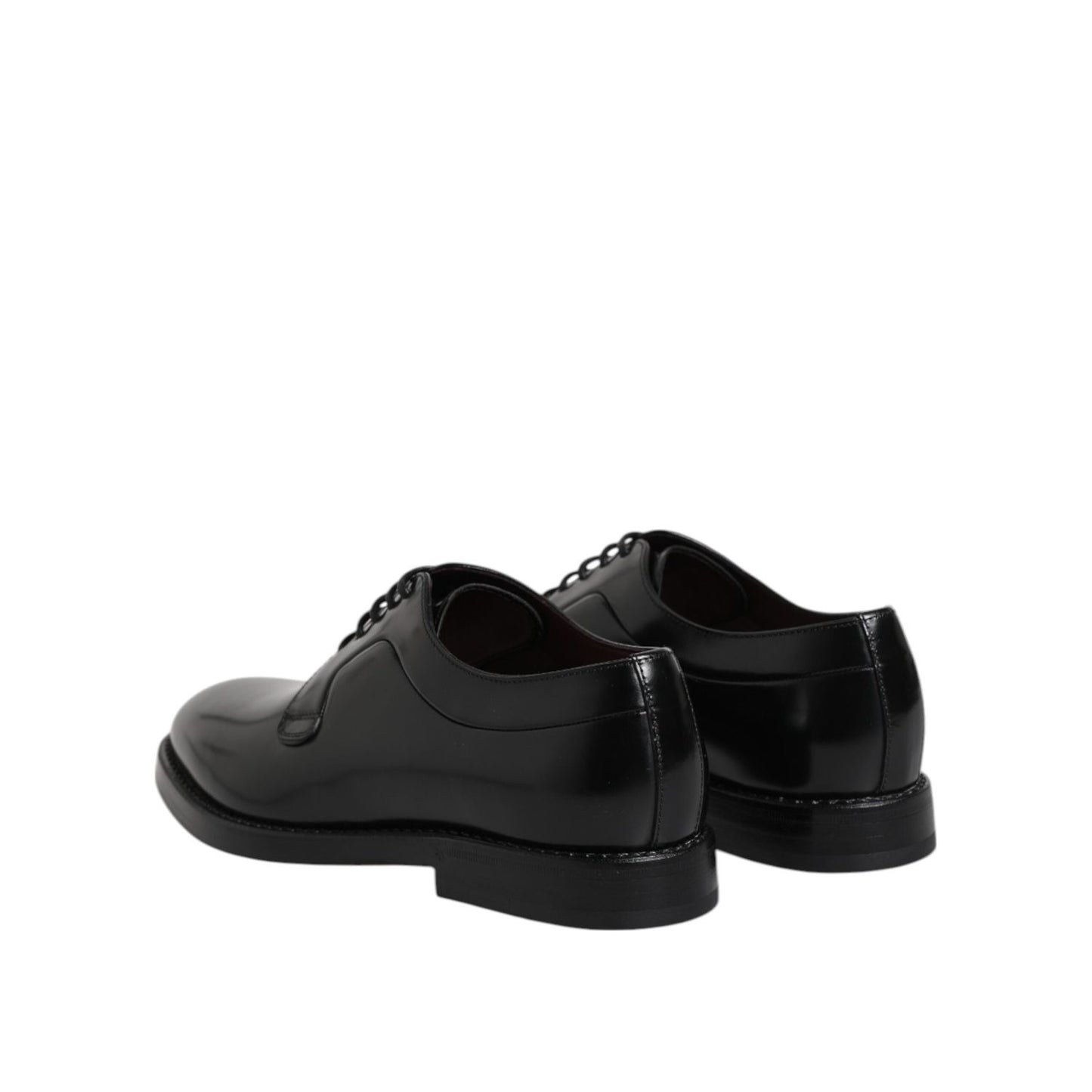 Dolce & Gabbana Black Leather Lace Up Derby Dress Formal Shoes