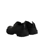 Dolce & Gabbana Black Leather Lace Up Derby Men Dress Shoes