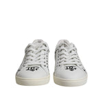 Dolce & Gabbana White London Calf Leather Men Sneakers Shoes MV7335-39