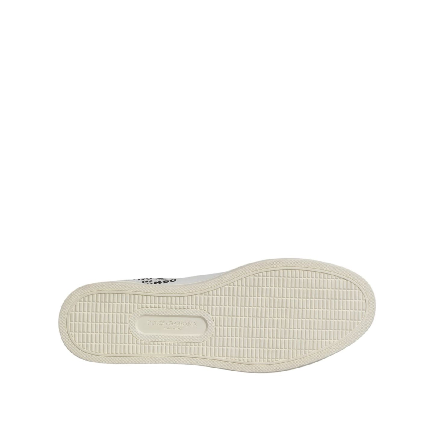 Dolce & Gabbana White London Calf Leather Men Sneakers Shoes MV7335-39