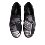 Dolce & Gabbana Black Tropical Slip On Men Sneakers Shoes MV7359-39.5