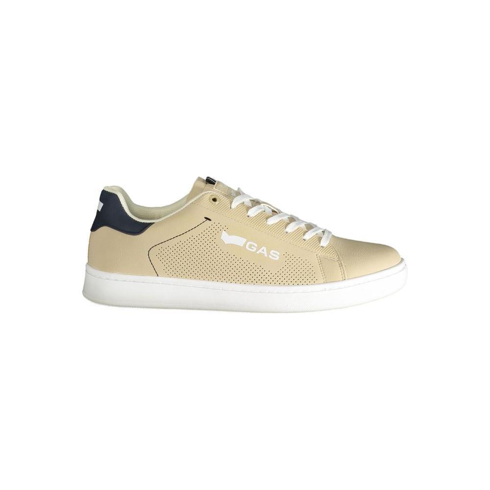 Gas Beige Polyester Men Sneaker