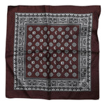 Dolce & Gabbana Bordeaux Bandana Silk Square Handkerchief Scarf