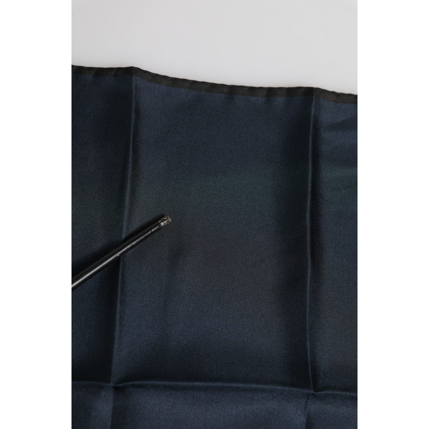 Dolce & Gabbana Blue DG Crown Silk Square Men Foulard Scarf MS7284