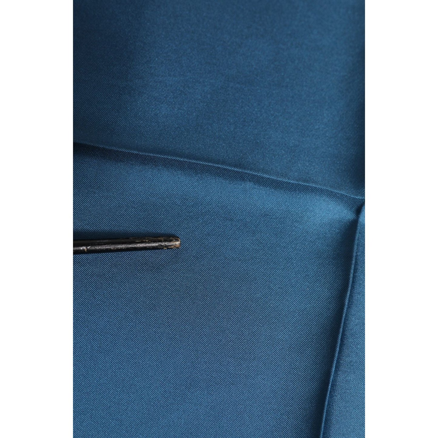 Dolce & Gabbana Blue DG Crown Silk Square Men Foulard Scarf MS7286