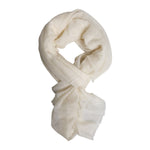 Dolce & Gabbana White Cashmere Neck Warmer Wrap Shawl Scarf MS7388