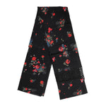 Dolce & Gabbana Black Floral Print Neck Warmer Wrap Scarf MS7463