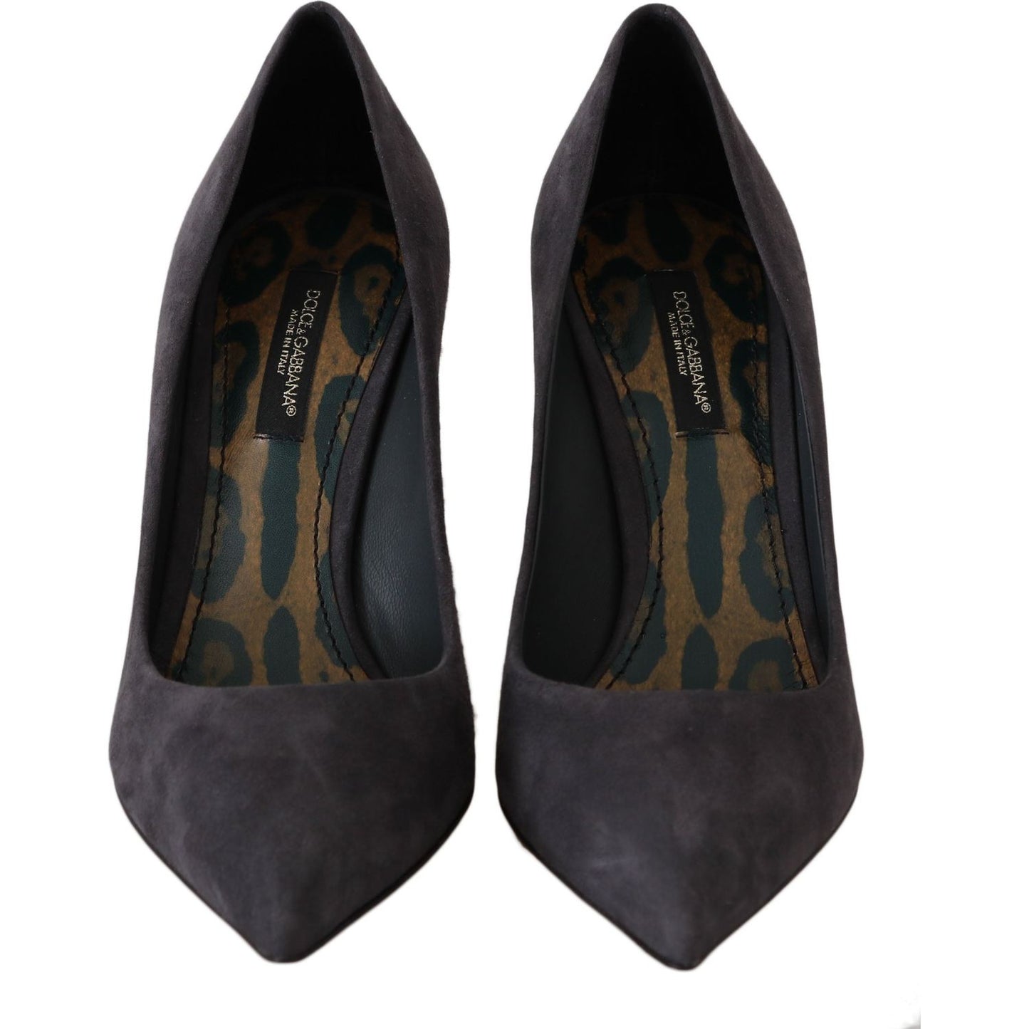 Dolce & Gabbana Dolce & Gabbana Elegant Gray Suede Stiletto Pumps LA5980-40.5 1728,67345645728,Dolce & Gabbana,EU40.5/US10,Gray,Material: 100% Suede leather,New with tags,Pumps - Women - Shoes,Shoes,Women,Women - Shoes