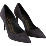 Dolce & Gabbana Dolce & Gabbana Elegant Gray Suede Stiletto Pumps LA5980-40.5 1728,67345645728,Dolce & Gabbana,EU40.5/US10,Gray,Material: 100% Suede leather,New with tags,Pumps - Women - Shoes,Shoes,Women,Women - Shoes