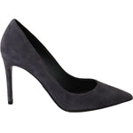 Dolce & Gabbana Dolce & Gabbana Elegant Gray Suede Stiletto Pumps LA5980-40.5 1728,67345645728,Dolce & Gabbana,EU40.5/US10,Gray,Material: 100% Suede leather,New with tags,Pumps - Women - Shoes,Shoes,Women,Women - Shoes