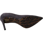 Dolce & Gabbana Dolce & Gabbana Elegant Gray Suede Stiletto Pumps LA5980-40.5 1728,67345645728,Dolce & Gabbana,EU40.5/US10,Gray,Material: 100% Suede leather,New with tags,Pumps - Women - Shoes,Shoes,Women,Women - Shoes