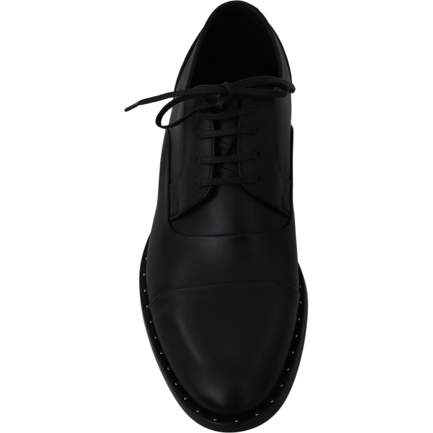 Dolce & Gabbana Sleek Black Leather Formal Dress Shoes Dress Shoes Dolce & Gabbana Black