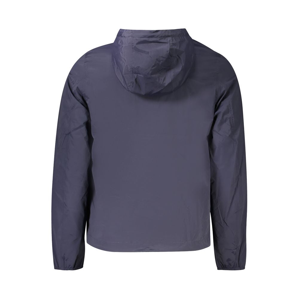K-WAY Blue Nylon Men Jacket