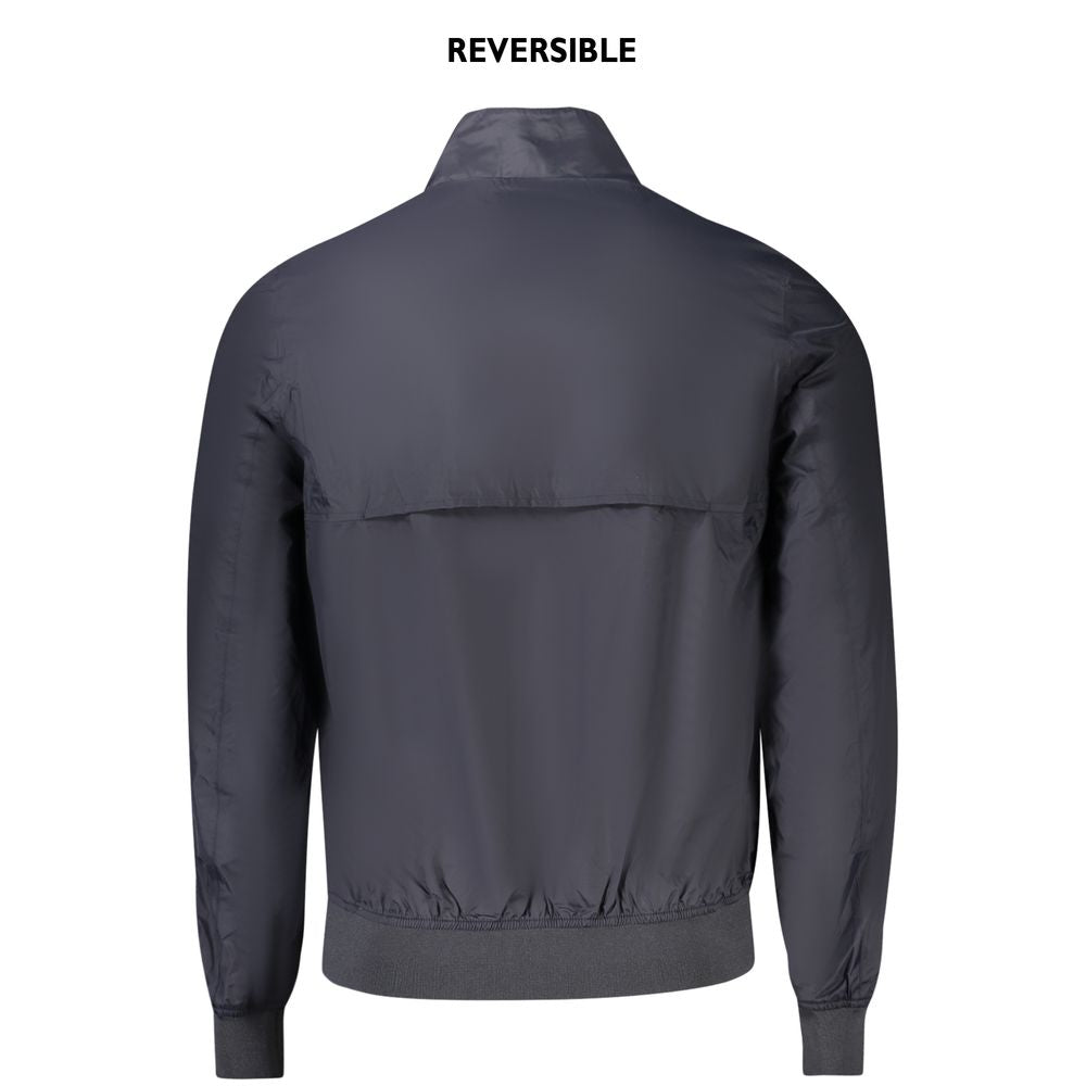 K-WAY Blue Nylon Men Jacket