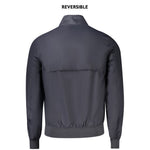 K-WAY Blue Nylon Men Jacket