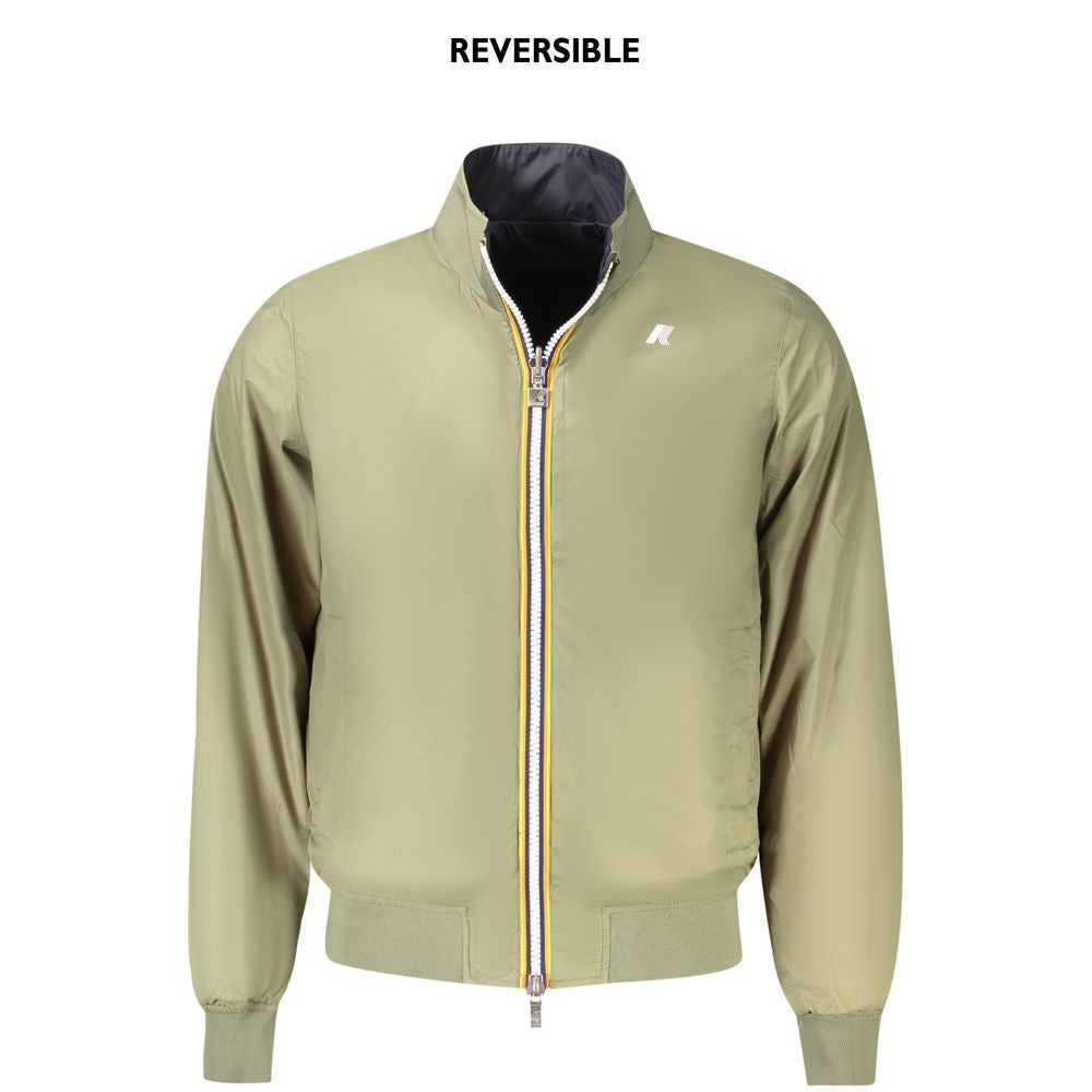K-WAY Blue Nylon Men Jacket
