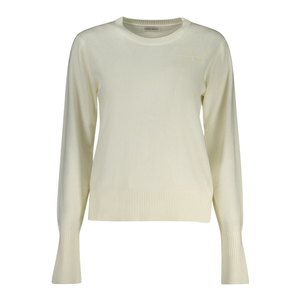 Guess Jeans White Polyester Sweater GU-32436-XS