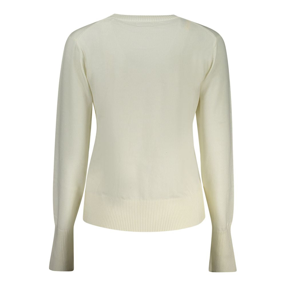 Guess Jeans White Polyester Sweater GU-32436-XS