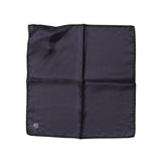 Dolce & Gabbana Blue DG Crown Silk Square Men Foulard Scarf MS7504